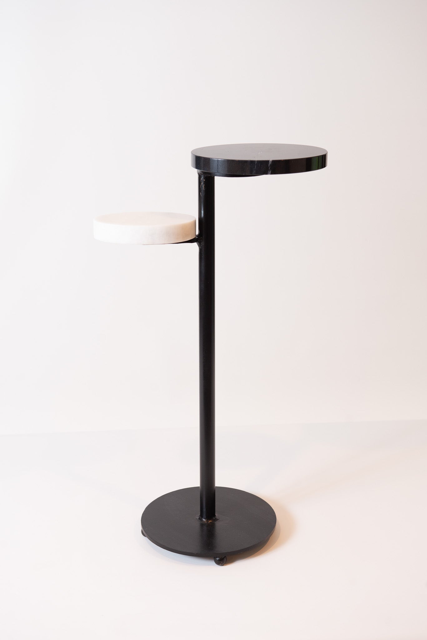 Steel & Marble Drink Table - A