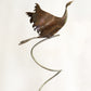 Dove Soaring — Original Abstract Bronze Dove Sculpture, Fine Art